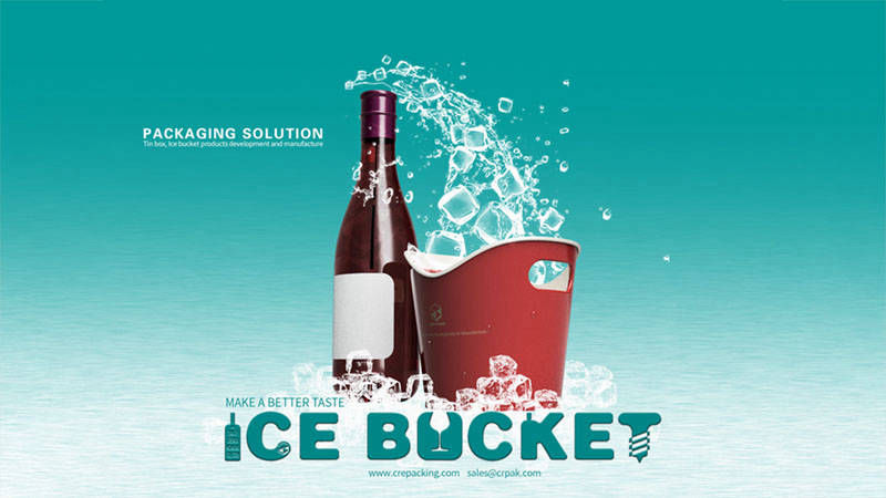 ice bucket made of tinplate
